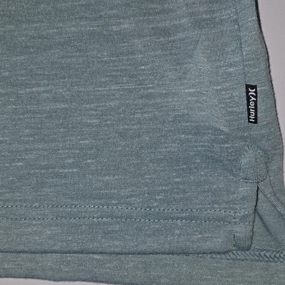 Hurley Mens Collared Green Heather Polo Tee Large